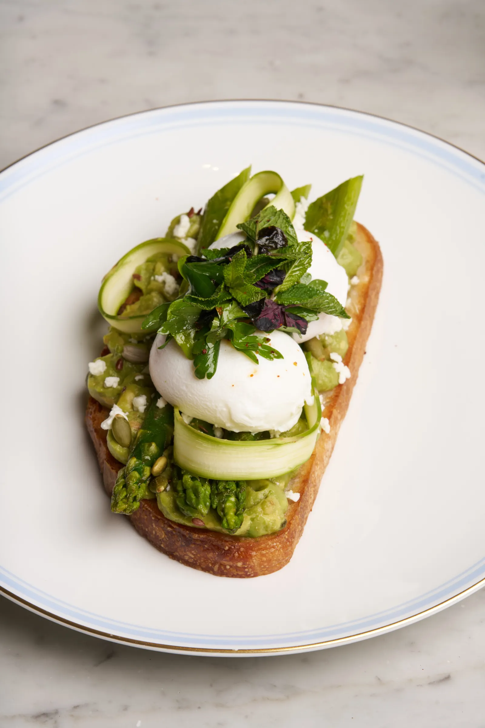 Avocado Asparagus Tartine