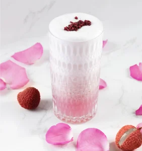 Sorbé Glow Drink with lychee and raspberry
